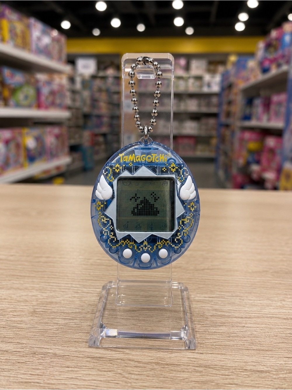 Tamagotchi Angel Blue Virtual Pet Electronic Game Tested & Working Bandai